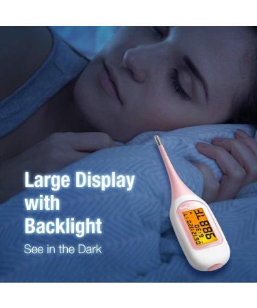 EasyHome Smart Basal Thermometer with Large Backlit Screen | FSA Eligible | Period Tracker with Premom App | Accurate Fertility Prediction #EBT-300 - Buy Online on GoSupps.com