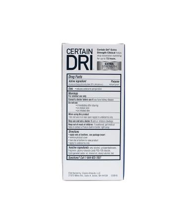 CERTAIN DRI Anti-Perspirant Solid 1.7 oz - Pack of 6 | Long-lasting Protection - Buy Online on GoSupps.com