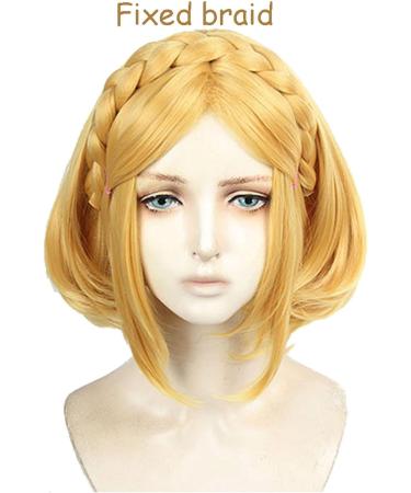 Buy Zelda Breath of the Wild Princess Zelda Short Blonde Wig - Heat Resistant Hair + Wig Cap | International Shipping Available - Buy Online on GoSupps.com