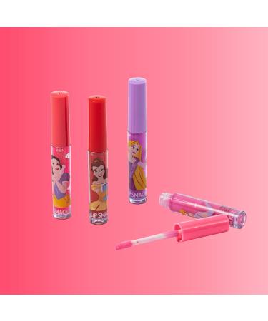 Lip Smacker Disney Princess Lip Gloss Set Colorful Make-up Giftset for Kids Including 4 Shiny Lip Glosses and a Zippered Pouch for your Kids' Princess Look On-the-Go 2023 Version - Buy Online on GoSupps.com