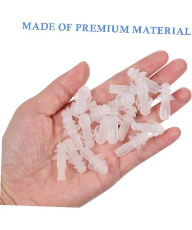 Buy 40pcs Silicone Protective Ear Plugs for Sleeping & Swimming - White 1 Count - Buy Online on GoSupps.com
