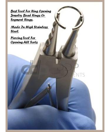 DDP Stainless Steel Ring Opener Piercing Tool Hoops Heavy Big Gauge Captive Bead Opening Pliers - Buy Online on GoSupps.com