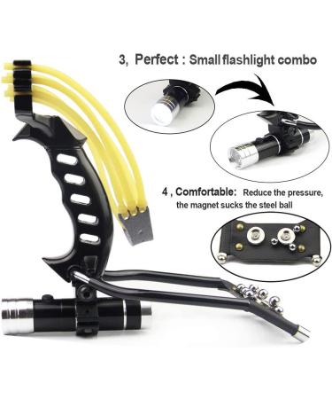 COOY Professional Hunting Slingshot - Heavy Duty Wrist Rocket with High Velocity Bands - Black Slingshot Kit - Buy Online on GoSupps.com