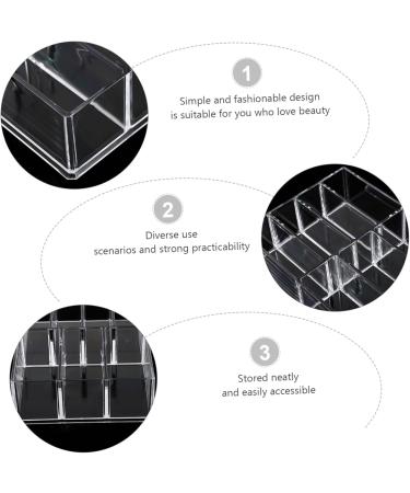 Housoutil 1pc Box Eye Shadow Storage Rack Makeup Office Desktop Jewelry Storage Case Powder Collection Box - Buy Online on GoSupps.com