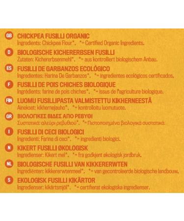 Profusion Organic Chickpea Fusilli 250g - Gluten-Free Pasta (Pack of 1) - Buy Online on GoSupps.com