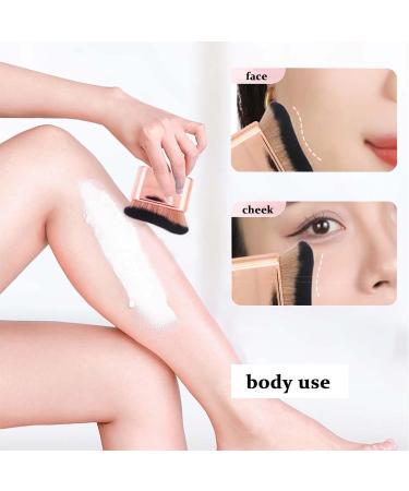Tanning Brush - Fake Tan Brush for Body - Rose Gold Kabuki Foundation Brush - Self Tanning Brush Applicator Soft Dense Blending Brush - Face Brush for Liquid Powder Makeup - Buy Online on GoSupps.com
