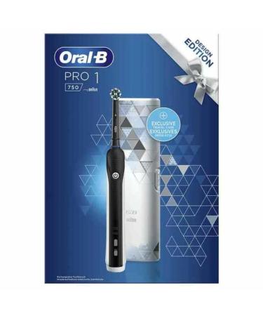 Oral-B Pro 1 750 Black Design Edition with travel case - Buy Online on GoSupps.com