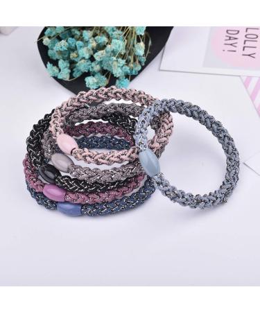 20 Pieces Fashion Braided Hair Ties | Elastic Ponytail Holders | Colorful Hair Accessories for Women & Girls - Buy Online on GoSupps.com