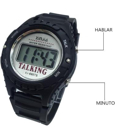 Visionu Nergo Talking Watch for Blind & Visually Impaired - Ideal Gift for Children & Seniors - Black Electronic Sports Watch - Buy Online on GoSupps.com