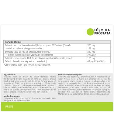 PROSTATE FORMULA * 411.25 mg / 60 capsules * Contains selenium sabal nettle and squash - Buy Online on GoSupps.com