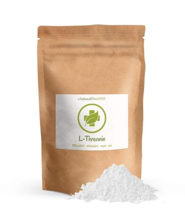 L -threonin powder 300 g - Essential proteinogenic amino acid - fermentation acquisition - genetic engineering free - 100% vegan and pure - gluten -free/lactose -free - without any auxiliary and additives