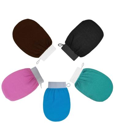 The Kessa Kessa Exfoliating Glove Moroccan Kessa Glove Kessa Glove Shower Glove Moroccan Exfoliating Kessa Glove (5PCS-C)