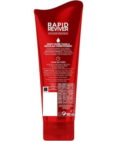 L Oreal Elvive Colour Protect Rapid Reviver Coloured Hair Power Conditioner 180 ml (Pack of 4) - Buy Online on GoSupps.com