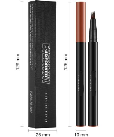 2024 New Magic 4-Tip Eyebrow Pencil Upgraded 3D Waterproof and Sweat-proof Microblading Eyebrow Pencil Contouring Pen Long-Lasting Eyebrow Brush (Black) - Buy Online on GoSupps.com