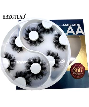 Fluffy 3D Faux Mink Lashes 25mm Long Natural Look False Eyelashes - 5 Pairs - Buy Online on GoSupps.com