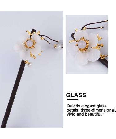 Mobestech Pearl Wood Hairpin Flower Pearl Hairpin Pearl Hair Stick Ancient Style Hair Stick Floral Hair Hairpin Wood Hair Stick Vintage Hair Stick Fork Pen Chinese Style Wooden Hair Pin Miss - Buy Online on GoSupps.com