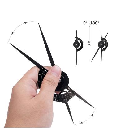 Golden Ratio Eyebrow Caliper Stencil Ruler for Makeup and Tattoo - Black - Buy Online on GoSupps.com