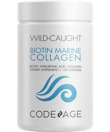 CodeAge Wild Caught Biotin Marine Collagen 120 Capsules