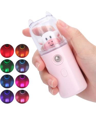Qukaim Facial Mist Sprayer Cute Cartoon Animal Facial Mist Sprayer Portable Skin Moisturizing Nano Spray for Home Office Pink - Buy Online on GoSupps.com