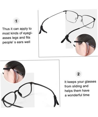 Uonlytech 30 Pair Anti-Slip Silicone Glasses Holder | Perfect for Glasses & Sunglasses - White - Buy Online on GoSupps.com