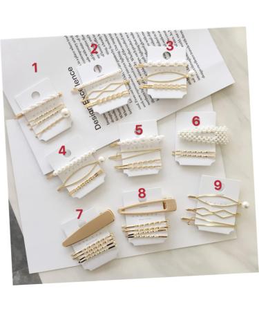 Ipetboom Set Pearl Metal Hair Clips Crystal Hair Barrettes Pearl Hair Clip Bridal Hair Clip Korean Fashion Hair Clip Fashion Hair Clips Bobby Hair Pin Manual Bride Side Clip - Buy Online on GoSupps.com