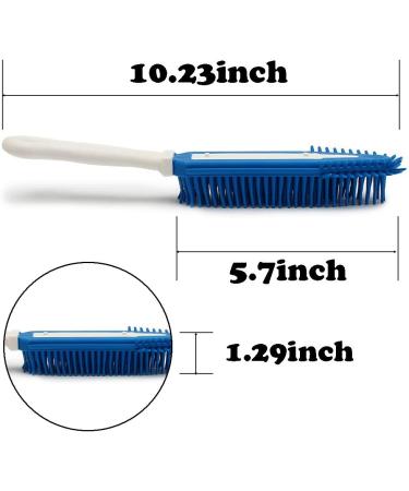 Pasuwsima 2 Pcs Silicone Pet Hair Removal Brush - Car & Auto Bedding Carpets Detailing Tool for Dog & Cat Hair - Blue/Green - Buy Online on GoSupps.com