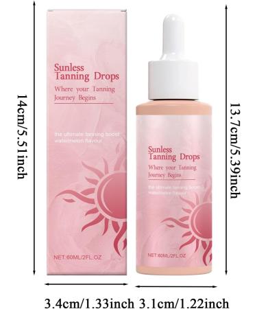  BommFu Sunless 2025 Oral Tanning Drops - 60 ml - Natural Ingredients - Self-tanning drops for face and body - Leaves skin smooth - Buy Online on GoSupps.com