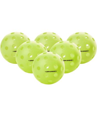 Onix Fuse G2 Outdoor Pickleball - Neon Green - 6 Pack | Official Ball of PPA and APP Tours - Buy Online on GoSupps.com