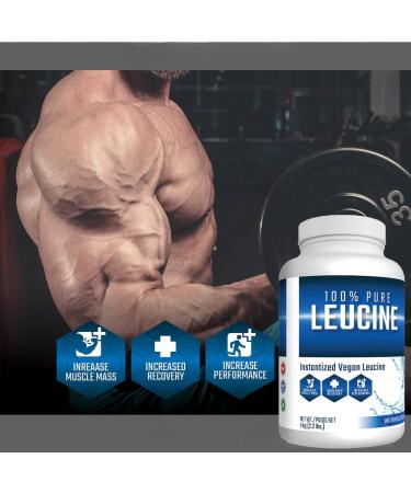 100% Pure Leucine | Instantized Vegan Leucine | 5 Grams of Instantized Vegan Leucine for Protein Synthesis & Recovery | 200 Servings Per Container 1000 G (Unflavoured) Unflavoured 1KG - Buy Online on GoSupps.com