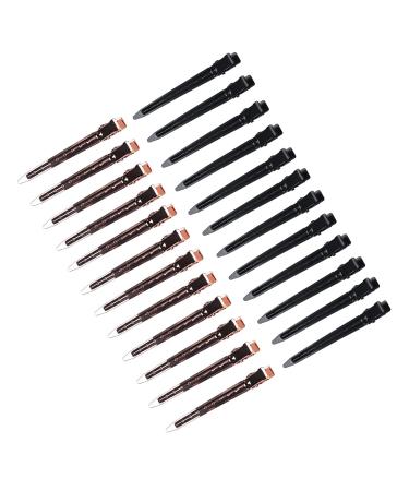 minihope 24 Packs Duck Bill Clips 3.54 Inches/9cm Rustproof Metal Alligator Curl Clips for Hair Styling makeup. Hair Coloring 12 Black 12 Rose gold.