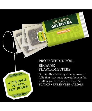 Bigelow Decaffeinated Green Tea Bags - 240 Total Bags (6 Packs of 40) | Herbal & Caffeine-Free - Buy Online on GoSupps.com