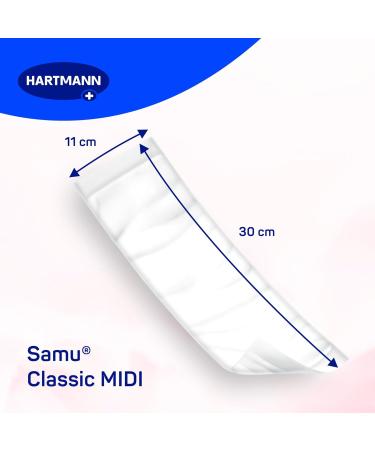 Samu Classic Midi Postpartum Pads - 56 Pack | Ultra-Absorbent & Comfortable Inserts for Postpartum Care - Buy Online on GoSupps.com