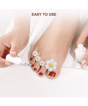 Frcolor Daisy Silicone Toe Separators - 8pcs White Gel Foot Toe Spacers - Buy Online on GoSupps.com