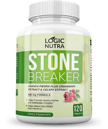 Chanca Piedra Kidney Stone Breaker by Logic Nutra 120 Tablets 800 mg Each Maximum Strength for Gallbladder Cleanse Urinary Pain Relief - Buy Online on GoSupps.com