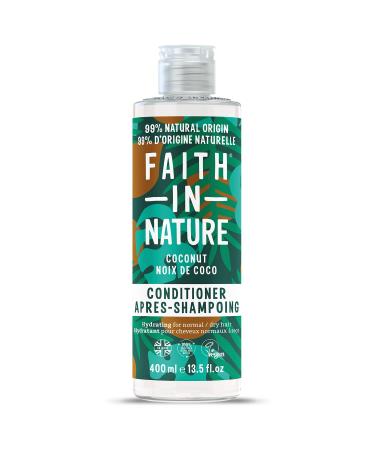 Faith In Nature Natural Coconut Conditioner, Moisturizing, Vegan & Cruelty Free, Paraben & SLES Free, For Hair