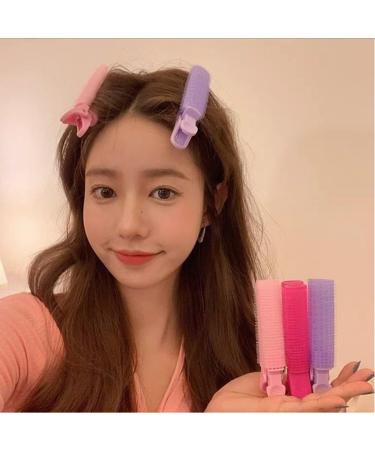 Hair Root Fluffy Clip 4 Pcs Non-Slip Cold Wave Curling Iron for Home Showers Salon DIY Styling Tools (Purple) - Buy Online on GoSupps.com