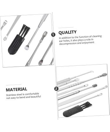2 Sets Ear Spoon Set - 8-Piece Ear Cleaning Tools & Ear Wax Removers for Home Use | Multipurpose Ear Cleaning Supplies - Buy Online on GoSupps.com