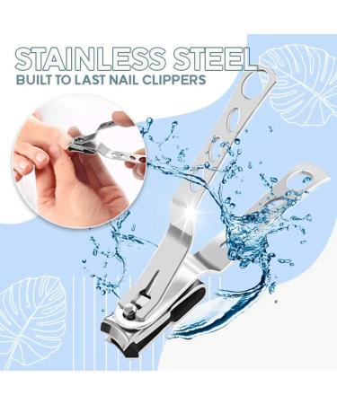 Nail Clipper 360 Degree Rotating Nail Clipper Wide Jaw Opening Stainless Steel Nail Cutter For Thick Nail Fingernail Nail Trimmer(L) - Buy Online on GoSupps.com