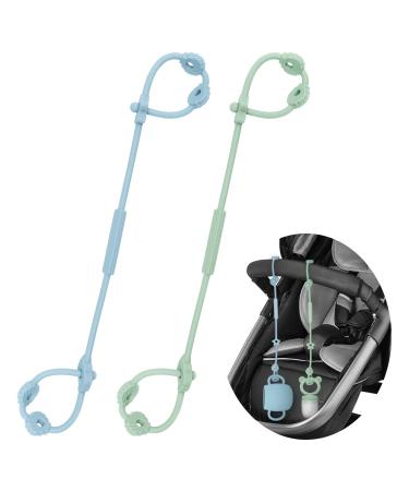Cldy Baby Toy pacifier chain Silicon Cup Catcher BPA-Free Conditions for Toys drinking cups Halter straps for stroller Hochstuhl Autositz 2 pieces Ocean Blau & Green - Buy Online on GoSupps.com