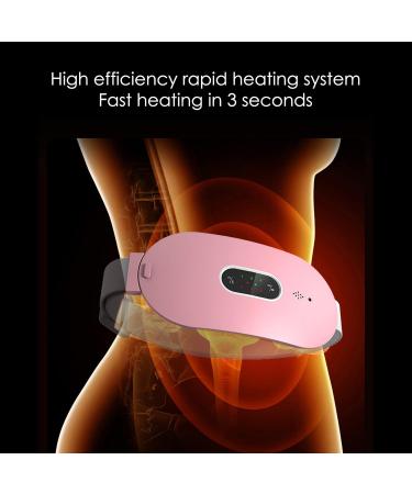 Tiiyee Portable Heating Cushion for Menstruation Cramps Relief | Cable-Free USB Device with 4 Heat Levels & 4 Massage Modes for Lower Back & Abdominal Pain Relief - Buy Online on GoSupps.com