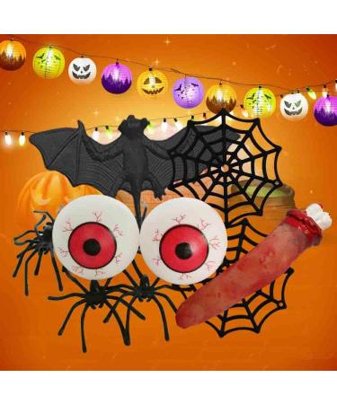 Red Bloody Bath Bomb Set | Funny Halloween Gift with Spiders, Finger, Bat & Eyeballs | Includes Storage Bag - Buy Online on GoSupps.com