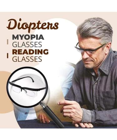 HUSHUI Adjustable Focus Reading Glasses -6D to +3D | Myopia Reading Glasses Perfect for Father's Day Gift | Shop Now! - Buy Online on GoSupps.com