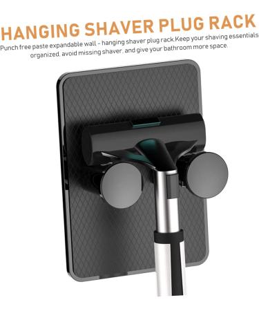 Buy Homsfou 24-Piece Wall-Mounted Razor Holder | Adjustable Shower Rack & Suction Cup Shaver Organizer - Black & White - Buy Online on GoSupps.com