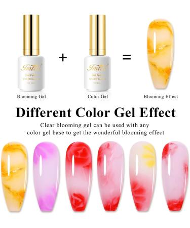 Imtiti Clear Blooming Gel 15ML Blooming Gel Nail Polish For Spreading Effect Marble Nail Polish Gel Painting Soak Off Uv Led Blossom Gel For DIY Color Flower Watercolor Magic Beauty - Buy Online on GoSupps.com