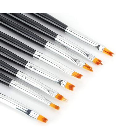 DIY Manicure Brush Set - 8 Pcs Soft Bristle Pens for Beautiful Flower Patterns - Buy Online on GoSupps.com