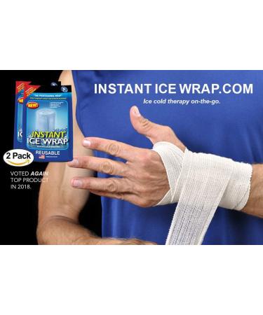 Instant Ice Wrap for Pain Relief - 2 Pack Reusable Wrap, No Refrigeration Needed - Buy Online on GoSupps.com