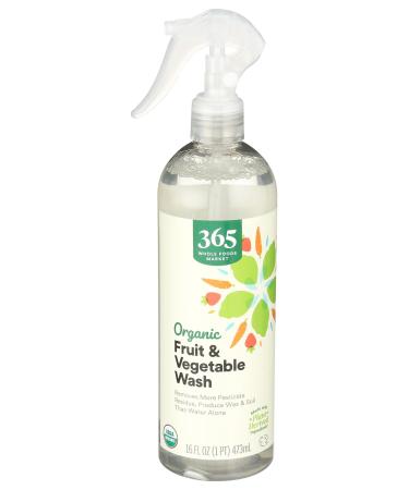 Whole Foods Market Organic Fruit & Vegetable Wash 16 Fl Oz 16 Fl Oz (Pack of 1)