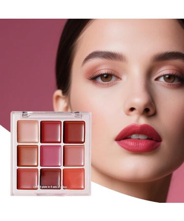 Palette de Gloss L vres Set de 9 Nuances - Finition Mat Imperm able Hydratante Non Collante Pour Occasions Sp ciales ou Quotidien Jeunes Filles - Buy Online on GoSupps.com
