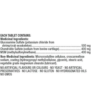 Kirkland Signature Glucosamine Chondroitin and MSM 500/400/400 mg 300 Tablets - Buy Online on GoSupps.com