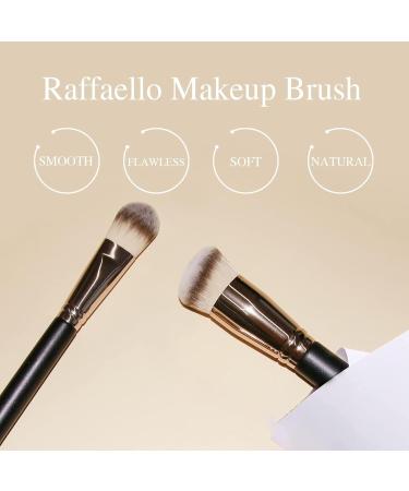 Ryaupy Set of 2 make-up brushes concealer brushes foundation brushes with soft synthetic fibre for concealer liquid foundation - Buy Online on GoSupps.com